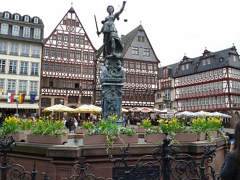 Justice in the main square Frankfurt